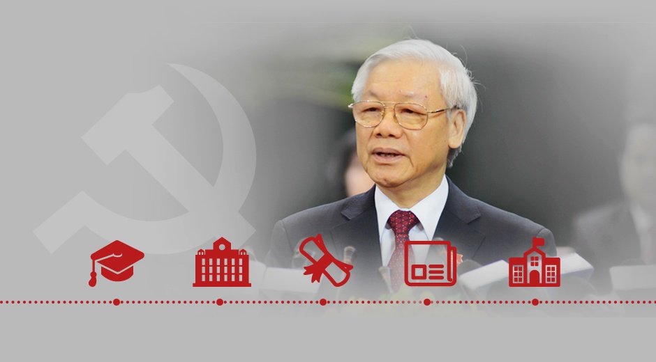 Infographic tieu su Tong bi thu Nguyen Phu Trong hinh anh