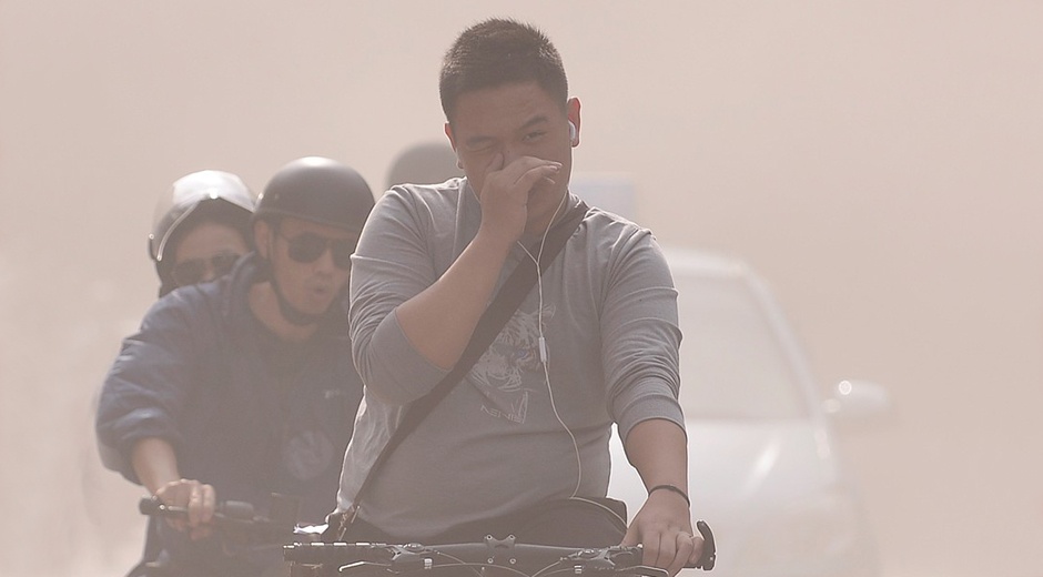 O nhiem khong khi o Ha Noi ngang Bac Kinh? hinh anh