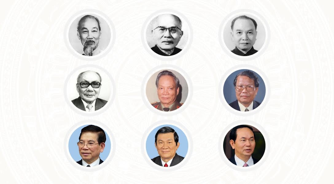 Infographic Chu tich nuoc qua cac thoi ky hinh anh