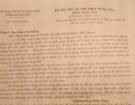 Tranh cai de thi thu THPT quoc gia nhieu loi hinh anh