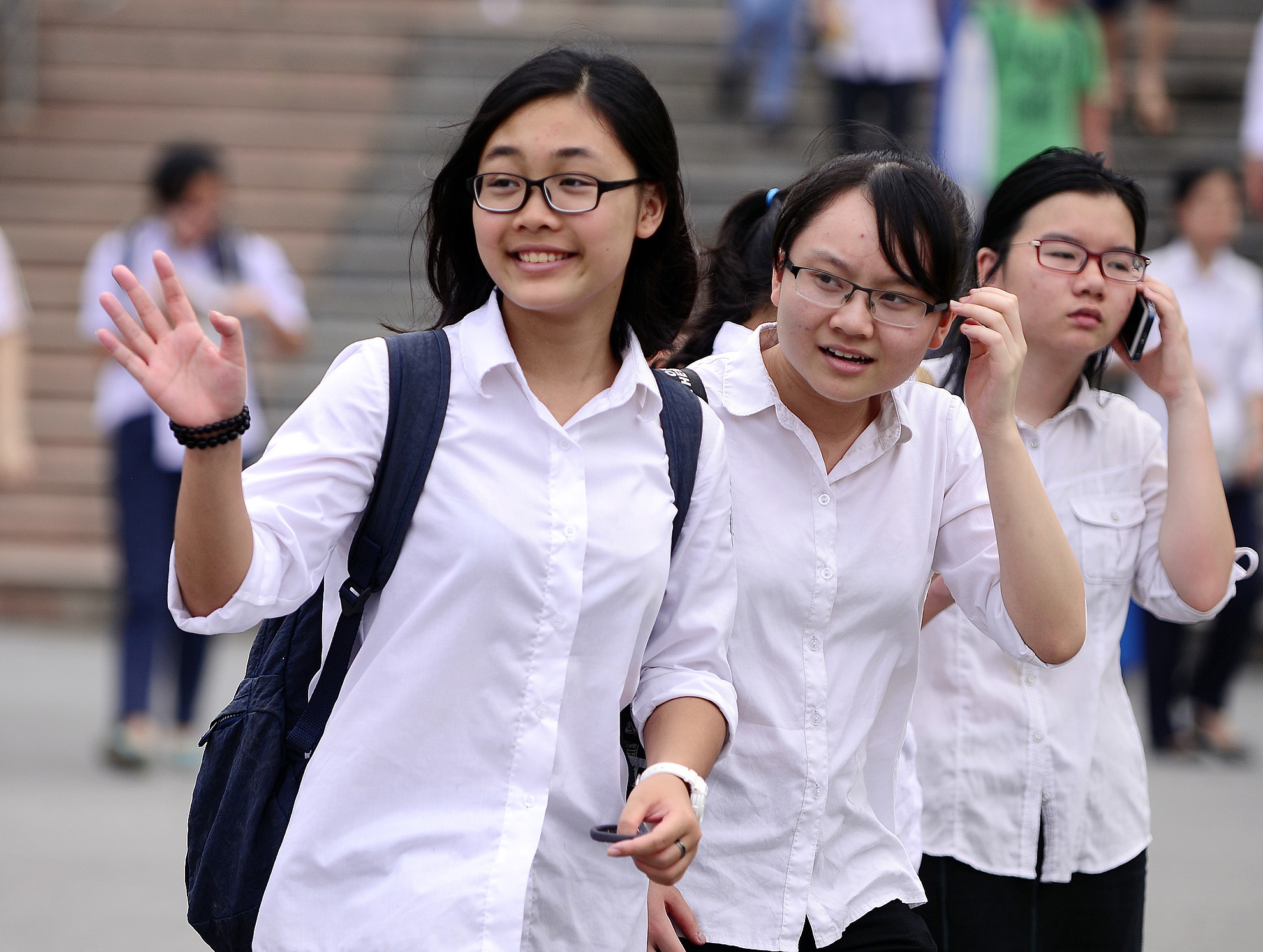 Thi sinh gap kho phan hinh hoc trong de thi mon Toan hinh anh