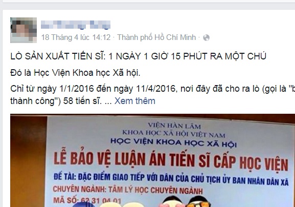 'Lo san xuat tien si' gay xon xao mang xa hoi hinh anh