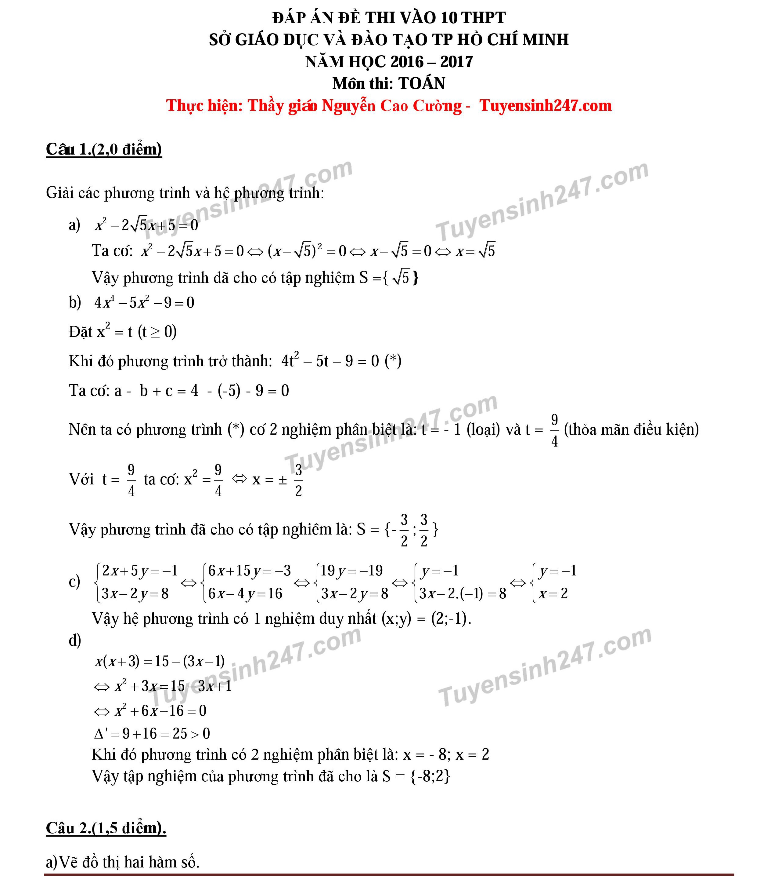 Đề thi Toán lớp 10 TPHCM ảnh 2 De thi Toan lop 10 TPHCM anh 2