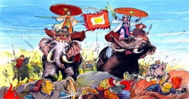 Hai Ba Trung giao chien voi Ma Vien hinh anh