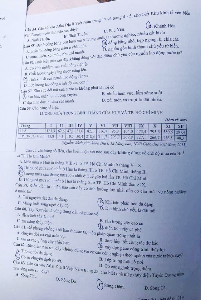 Dap an Dia ly 2017 anh 6