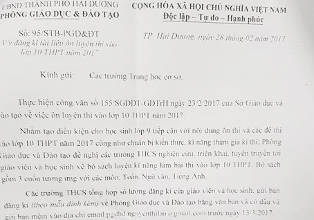 Pho truong phong GD&DT xin loi vi ky cong van ep mua sach hoc them hinh anh