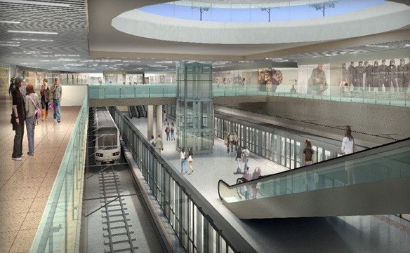 Hinh anh nha ga ngam tuyen Metro so 1 o Sai Gon hinh anh