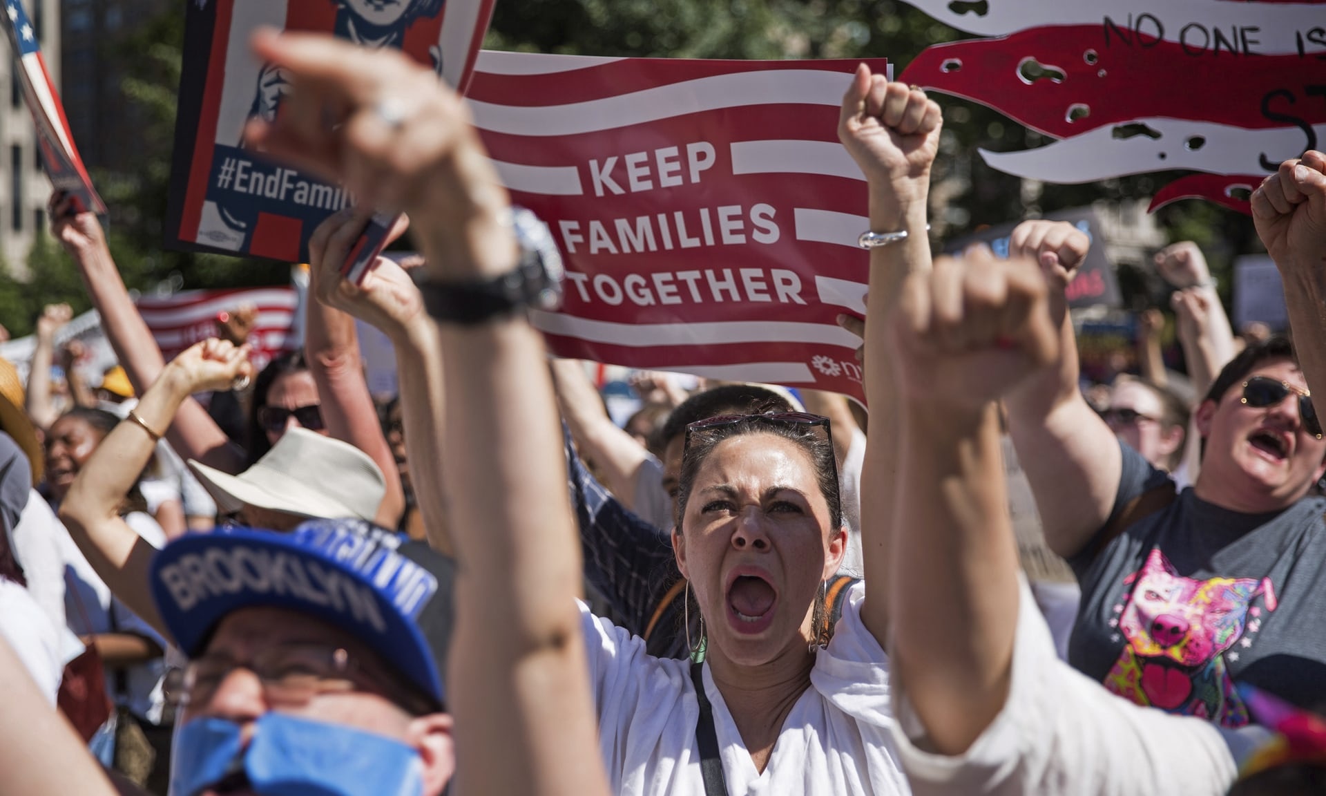 bieu tinh phan doi Trump anh 1