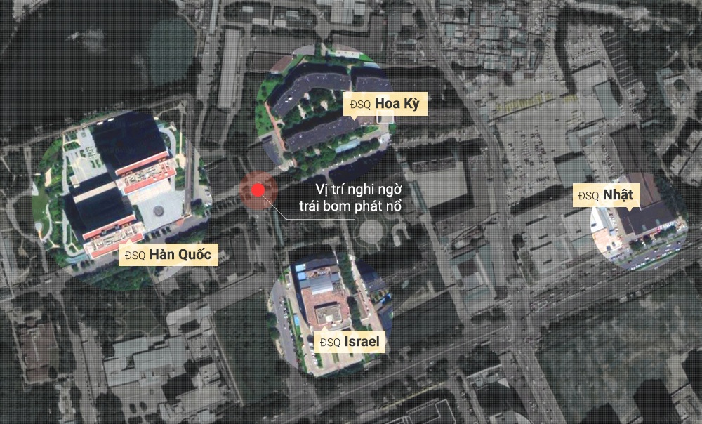 nổ gần đại sứ quán Mỹ ảnh 3 no gan dai su quan My anh 3