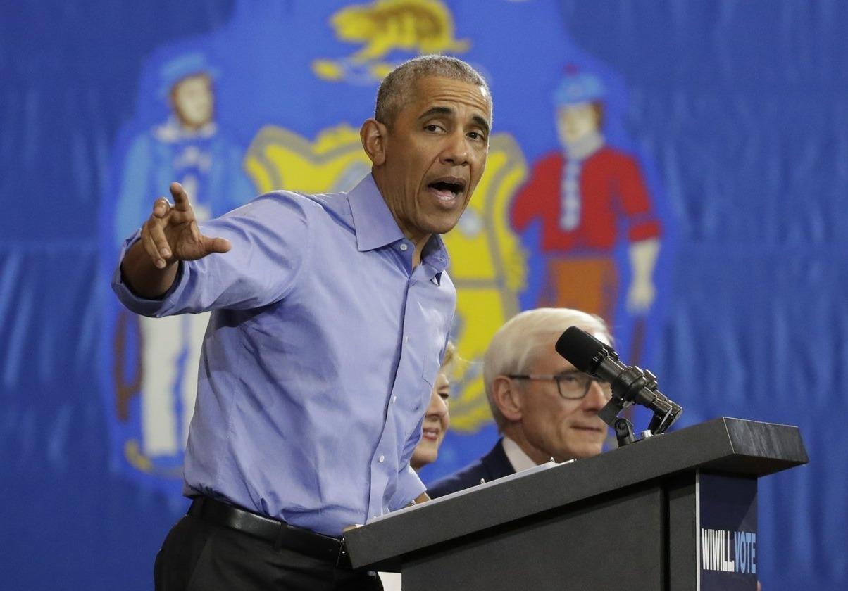 Obama chi trich ong Trump noi doi cu tri truoc bau cu giua ky hinh anh