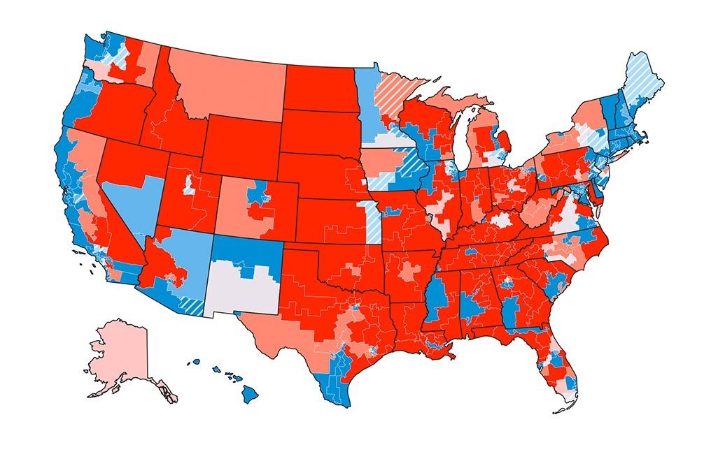 Bau cu giua ky: Dang Dan chu ky vong thay doi cuc dien chinh truong My hinh anh