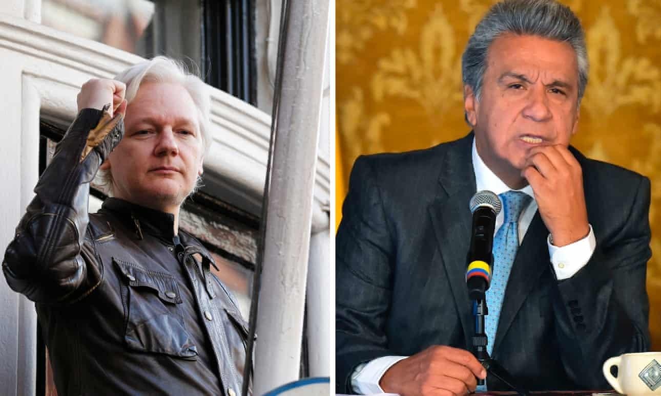 Ecuador phan boi Julian Assange anh 1