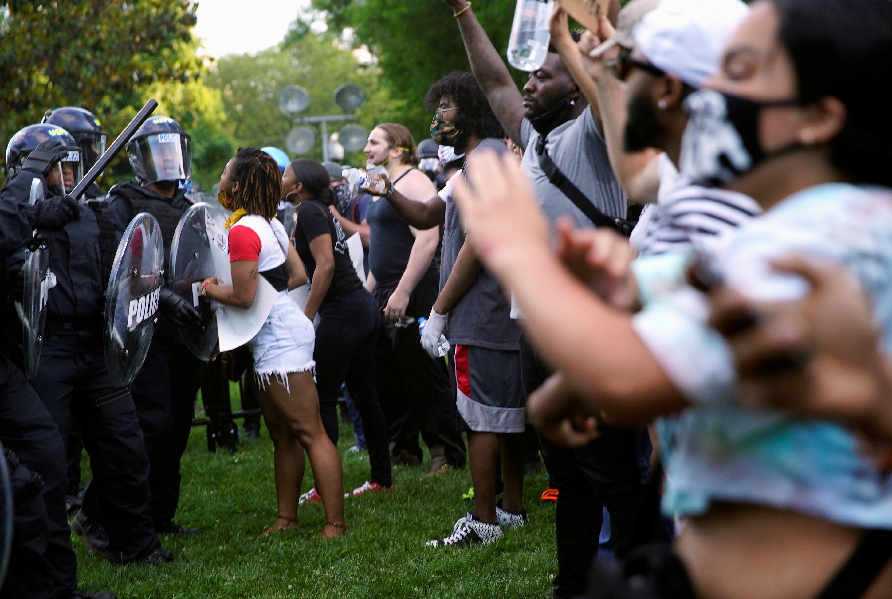 bieu tinh vi nguoi da den chet o my anh 7