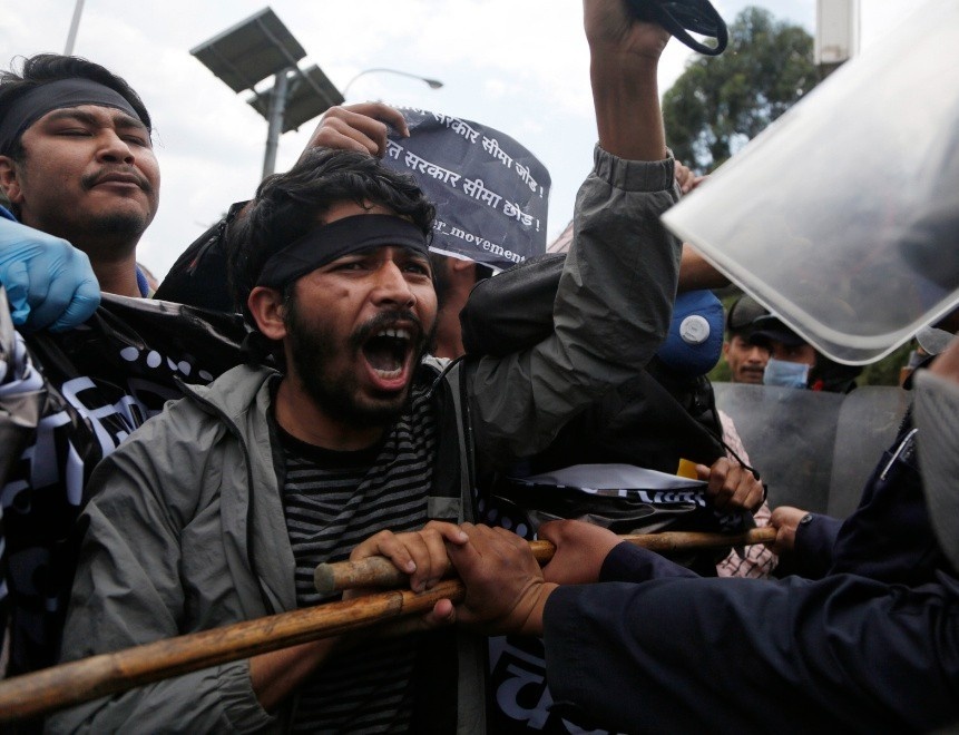 Cuoc chien ban do cua Nepal lam gia tang doi dau Trung - An hinh anh