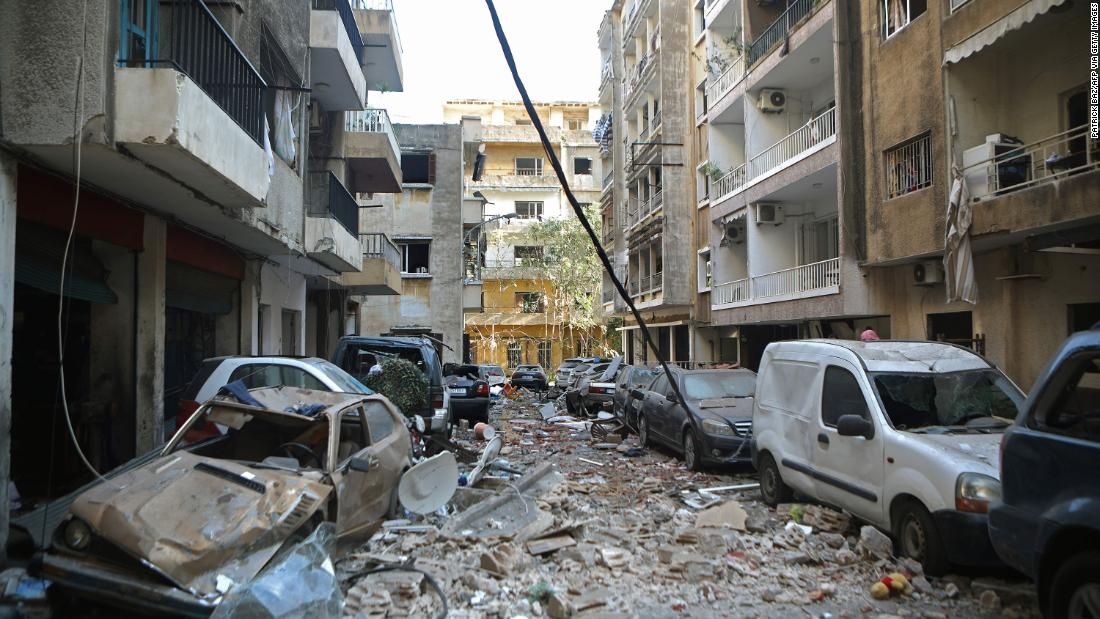 Vu no rung chuyen Beirut anh 14