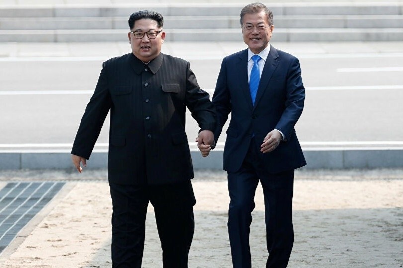 Kim Jong Un chuc suc khoe toan dan Han Quoc anh 1