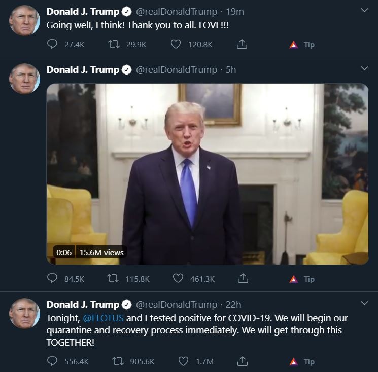 Trump van khoe sau khi nhap vien anh 1