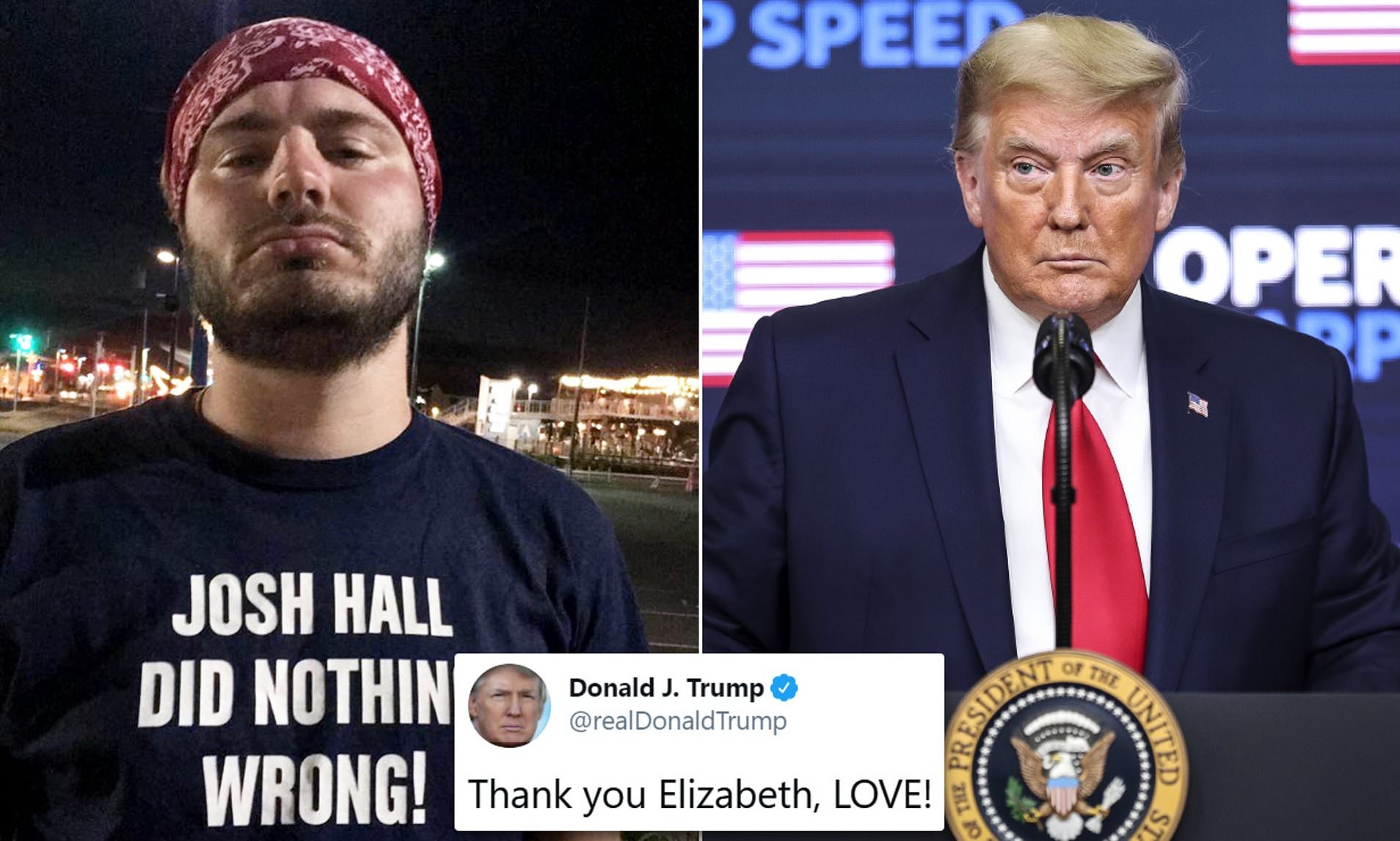 Thanh nien gia chi gai ong Trump, lua duoc tong thong chia se bai hinh anh