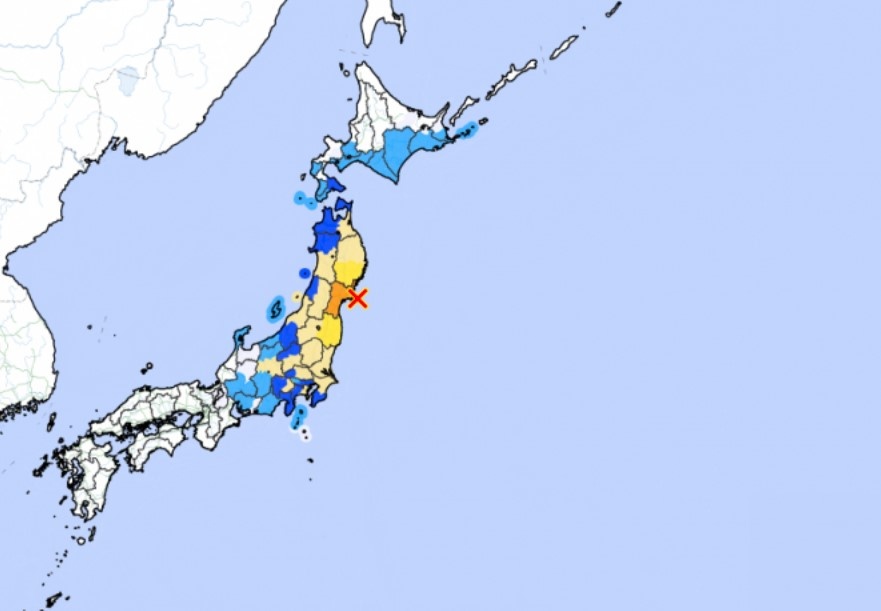 dong dat o Nhat anh 1