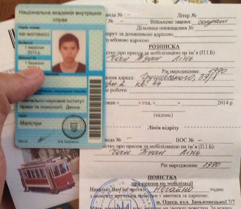 Thanh niên gốc Việt ở Ukraina bị gọi nhập ngũ 