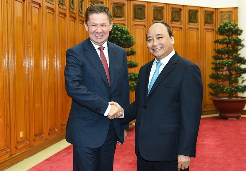 Thu tuong tiep Chu tich Tap doan Dau khi Gazprom hinh anh