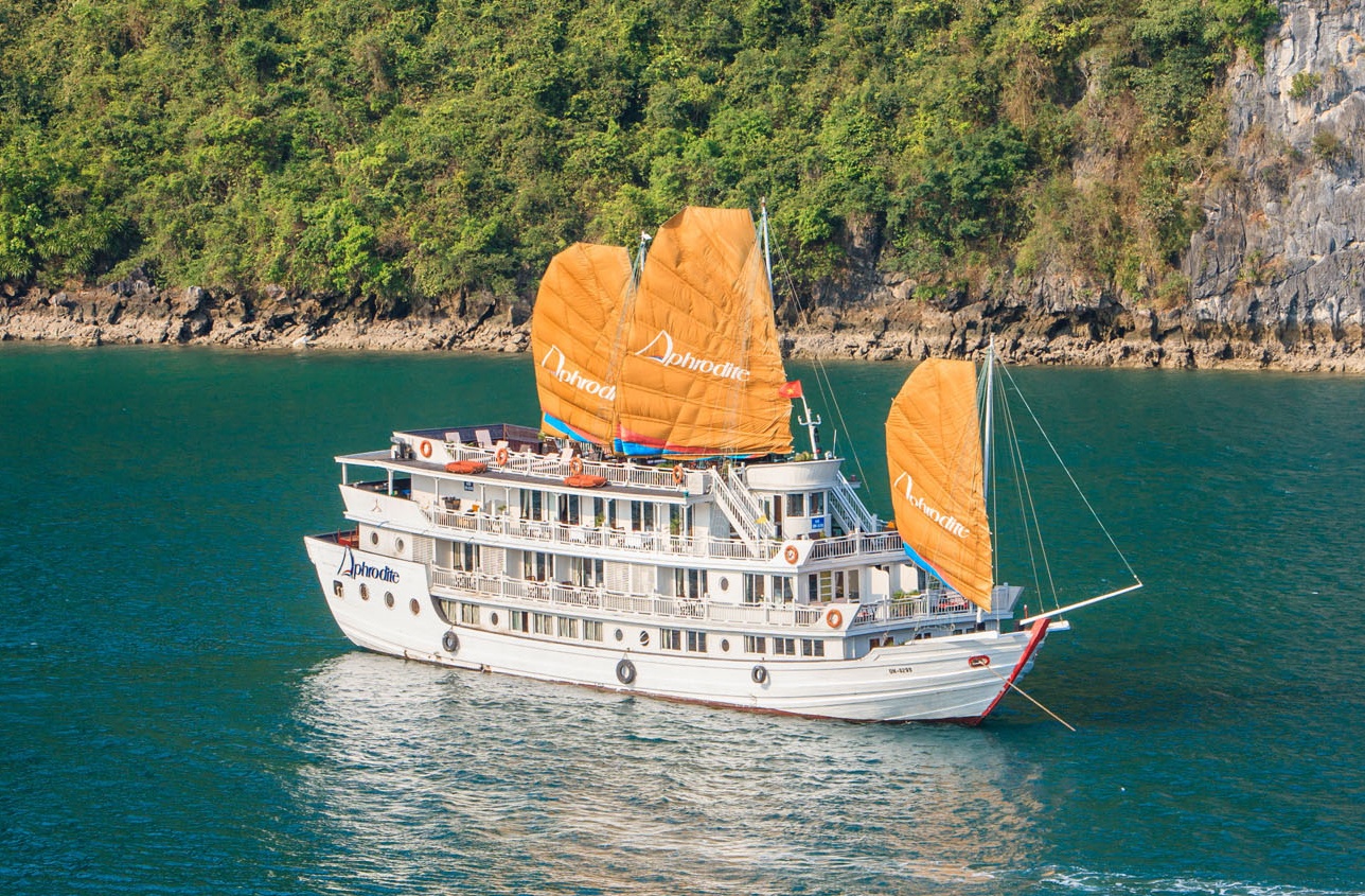 Hinh anh chay tau du lich o Ha Long anh 11