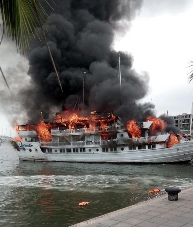 Hinh anh chay tau du lich o Ha Long anh 3