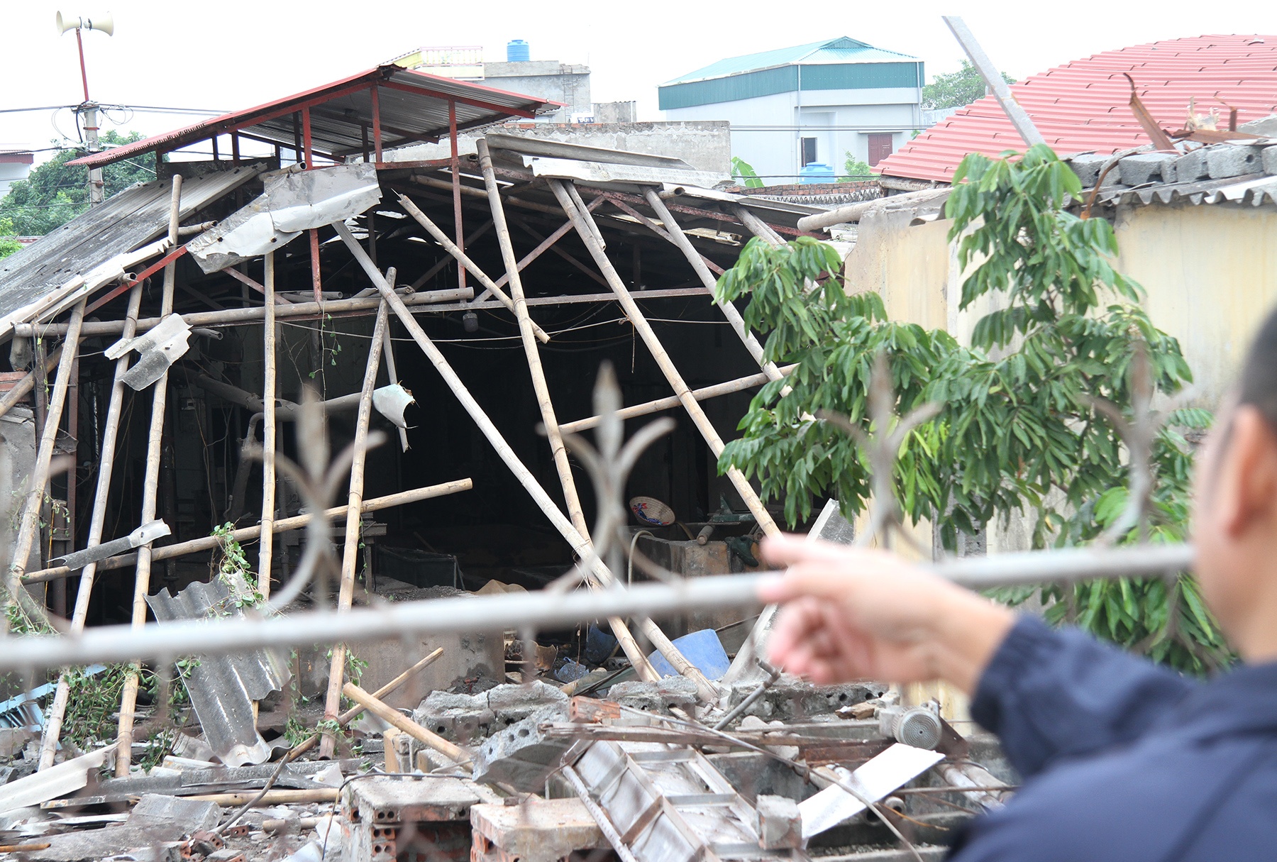 Hien truong vu no binh hoi o Thai Binh anh 1