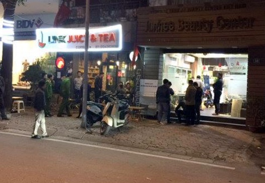 Bac tin canh sat bi ban khi ngan hon chien o quan lau hinh anh