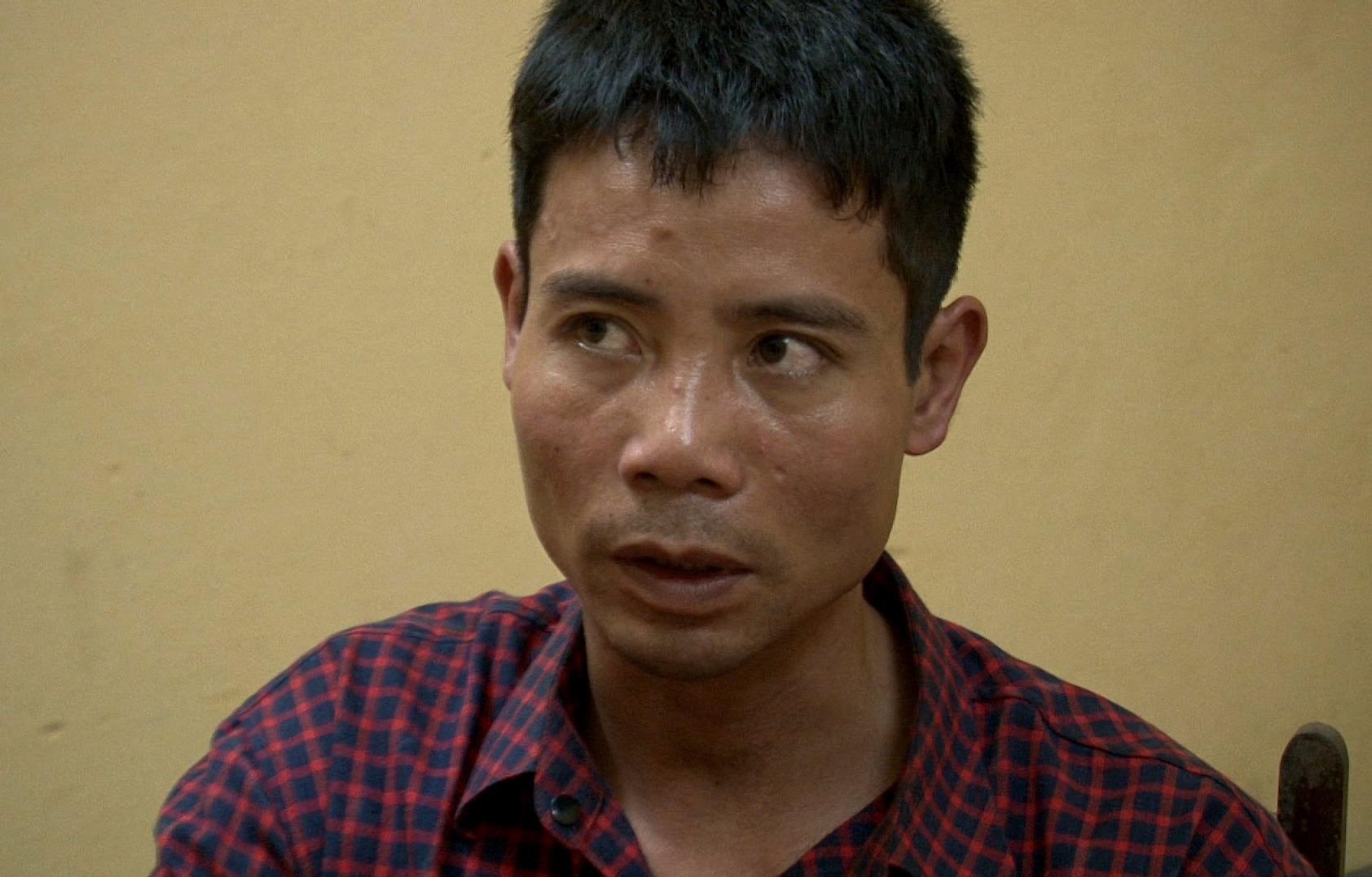 Clip thu toi cua nghi pham giet nguoi co hinh xam thien than hinh anh