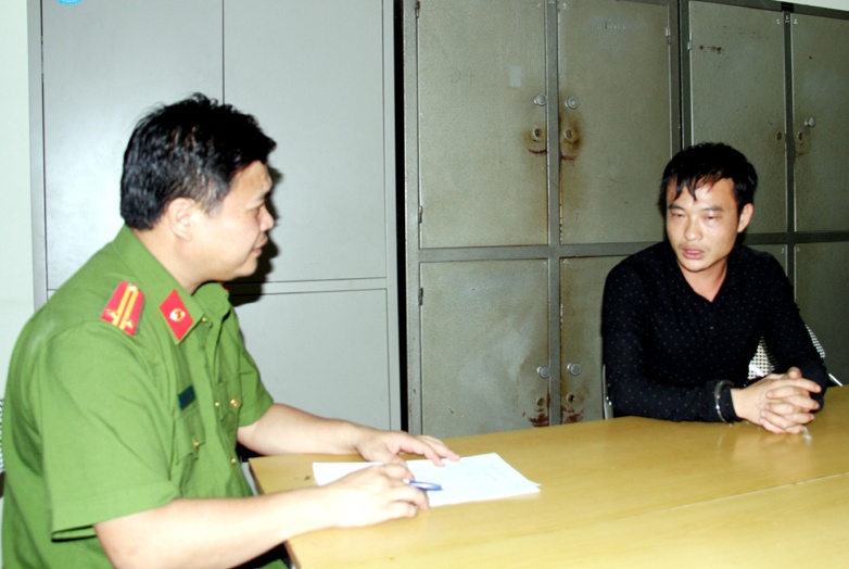 Canh sat ghi loi khai nghi pham giet nguoi o Bac Ninh hinh anh