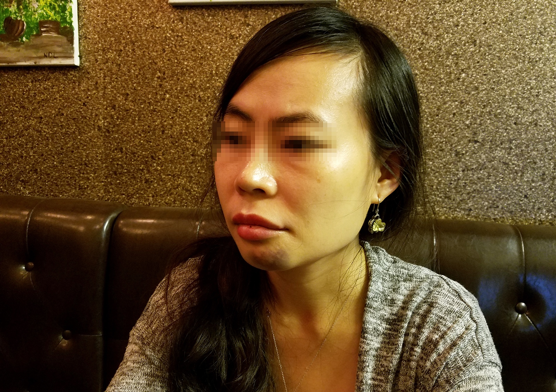 Nu hanh khach bi tai xe Uber danh: Can xin loi, khong doi boi thuong hinh anh