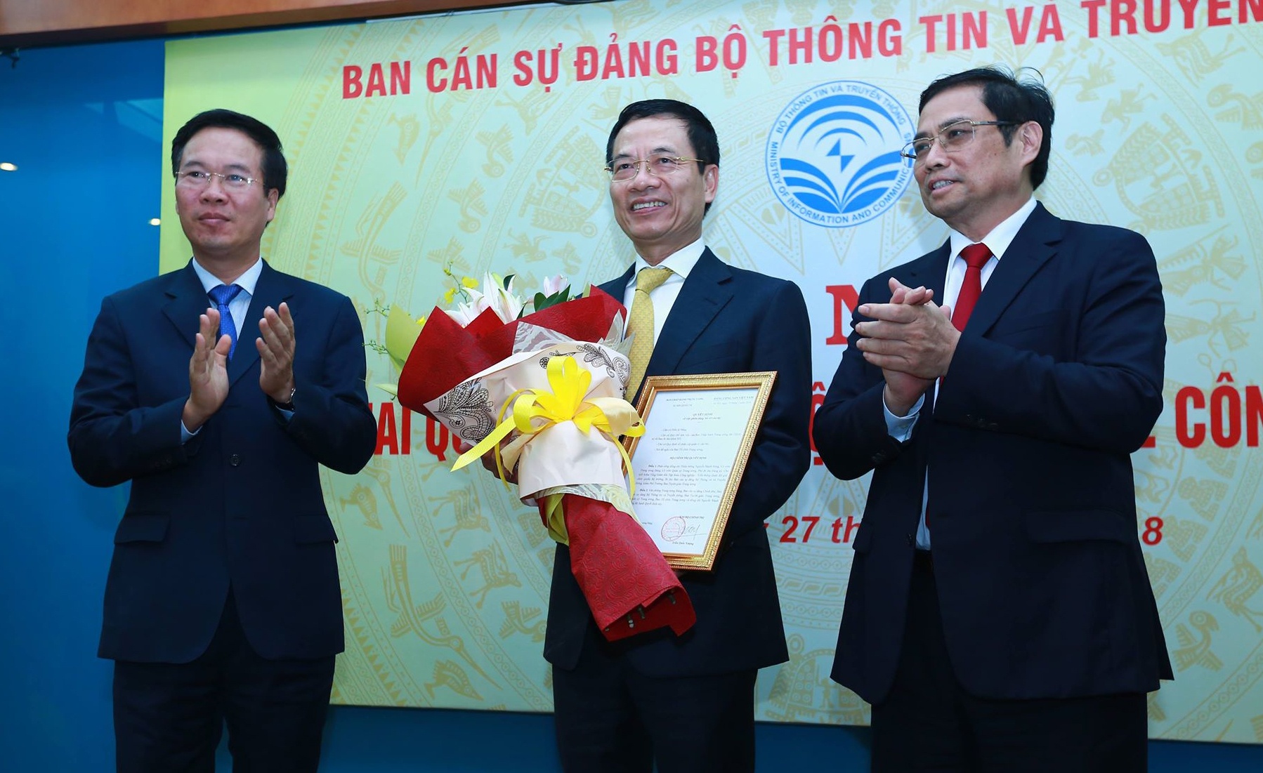 Ông Nguyễn Mạnh Hùng nhận nhiệm vụ ảnh 1 Ong Nguyen Manh Hung nhan nhiem vu anh 1