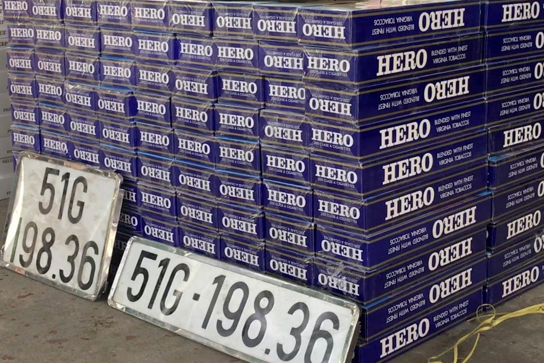 Tai xe gay tai nan o ham Thu Thiem cho hon 15.000 goi thuoc la lau hinh anh