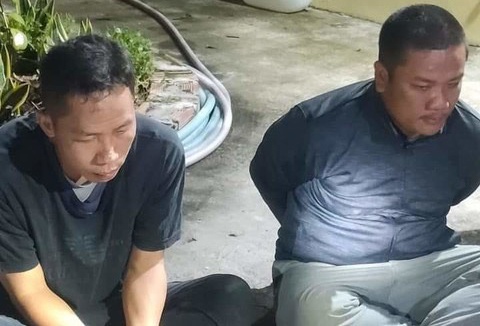 Nguoi dan truy duoi, vay bat 2 ten trom cho chuyen nghiep luc nua dem hinh anh