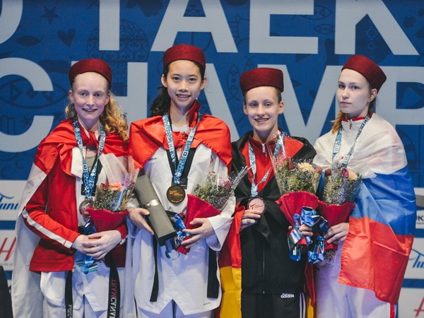 Ho Thi Kim Ngan gianh HCV taekwondo tre the gioi hinh anh