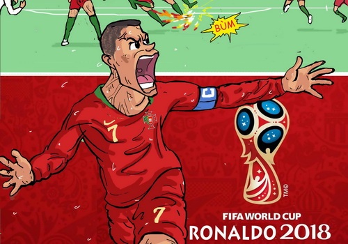 Hi hoa Ronaldo va 'gau Nga' bung sang o World Cup 2018 hinh anh