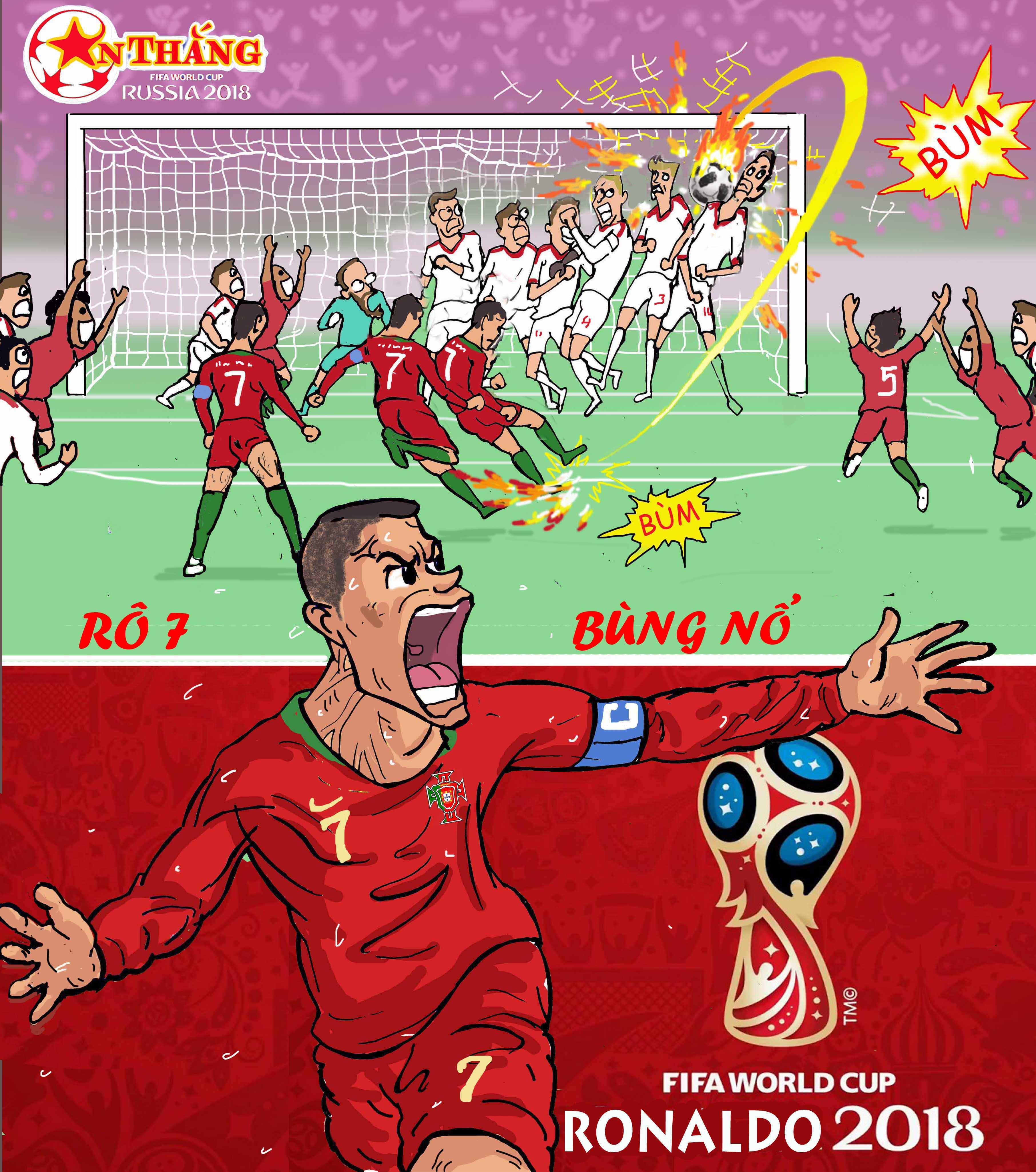 Biem hoa: Ronaldo hen gap Messi o tu ket anh 5