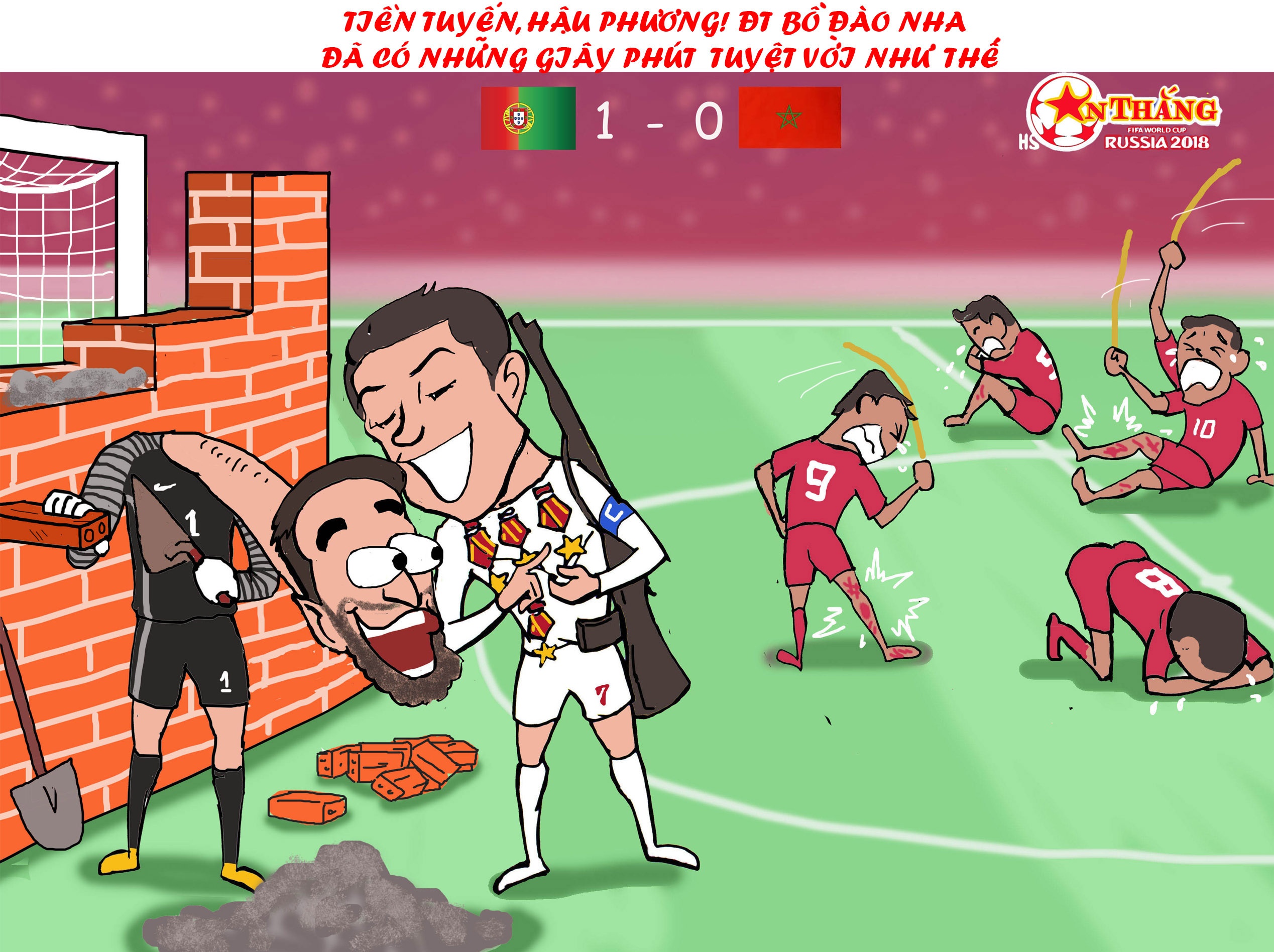 Biem hoa: Ronaldo hen gap Messi o tu ket anh 6