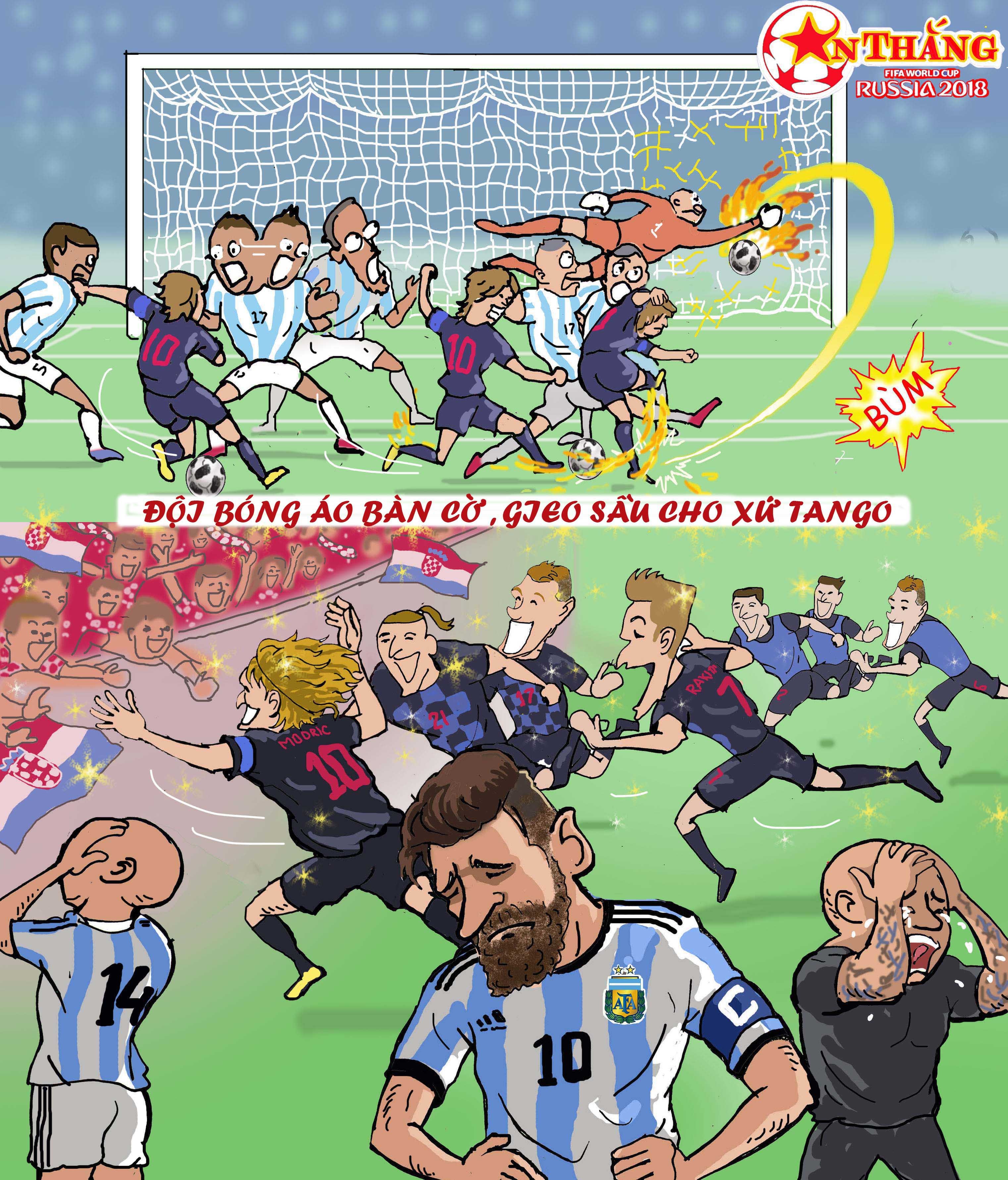 Biem hoa: Ronaldo hen gap Messi o tu ket anh 8