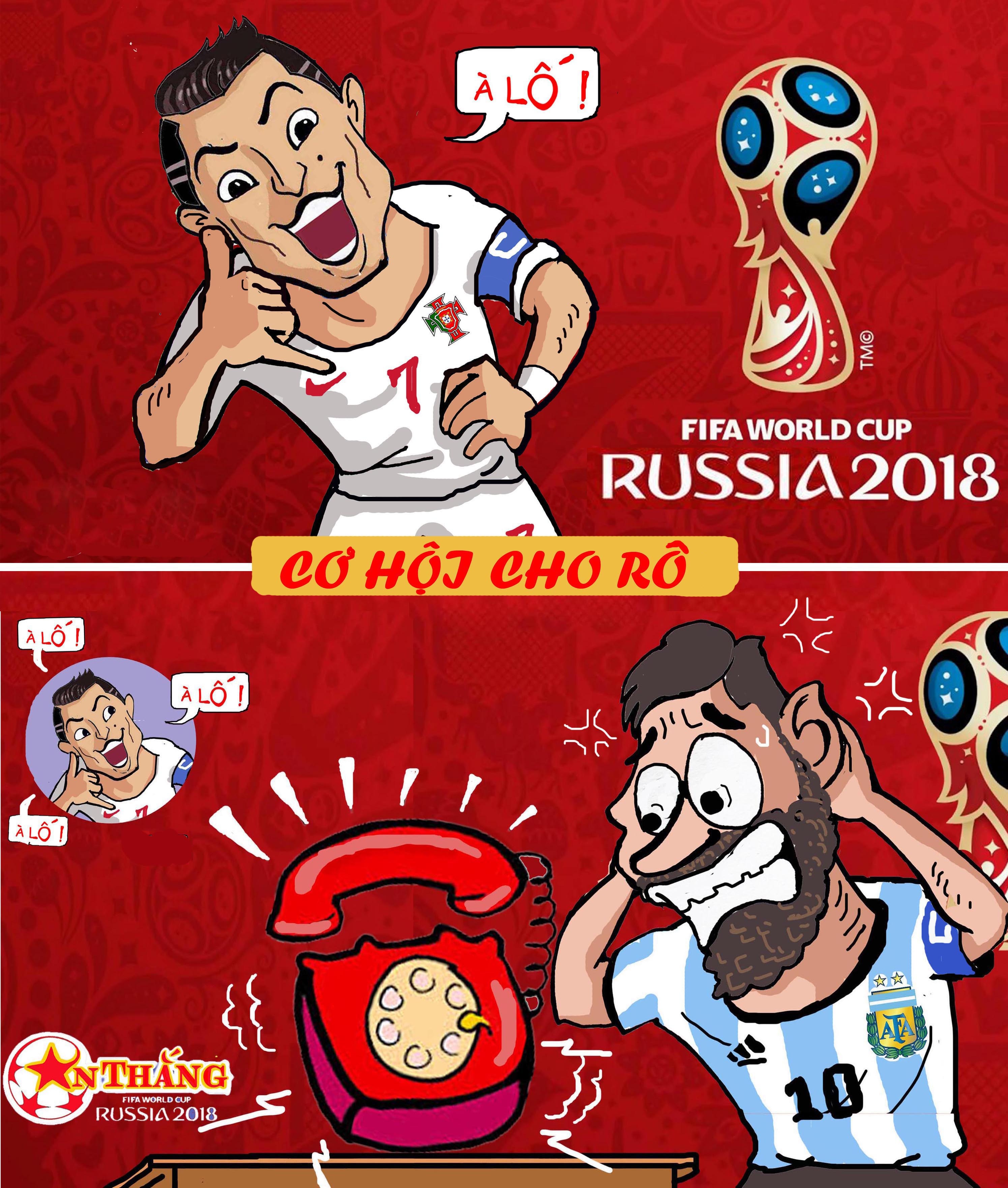 Biem hoa: Ronaldo hen gap Messi o tu ket anh 9