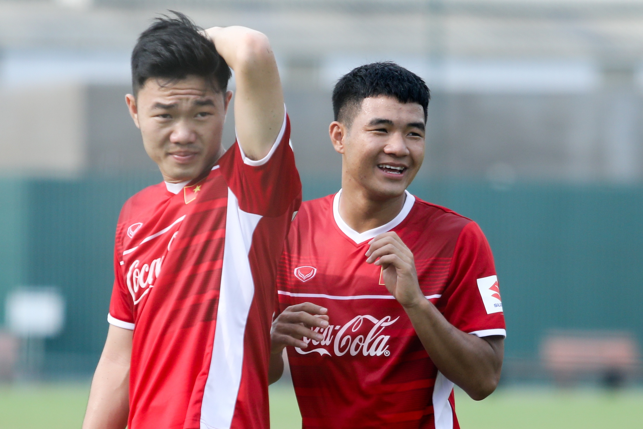 Đức Chinh trêu chọc Công Phượng trong buổi tập U23 ảnh 6 Duc Chinh treu choc Cong Phuong trong buoi tap U23 anh 6