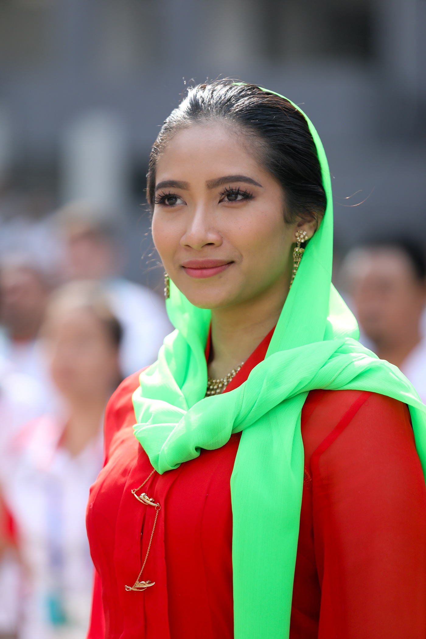 Quốc kỳ Việt Nam tung bay trên nền trời ASIAD 18 ảnh 8 Quoc ky Viet Nam tung bay tren nen troi ASIAD 18 anh 8