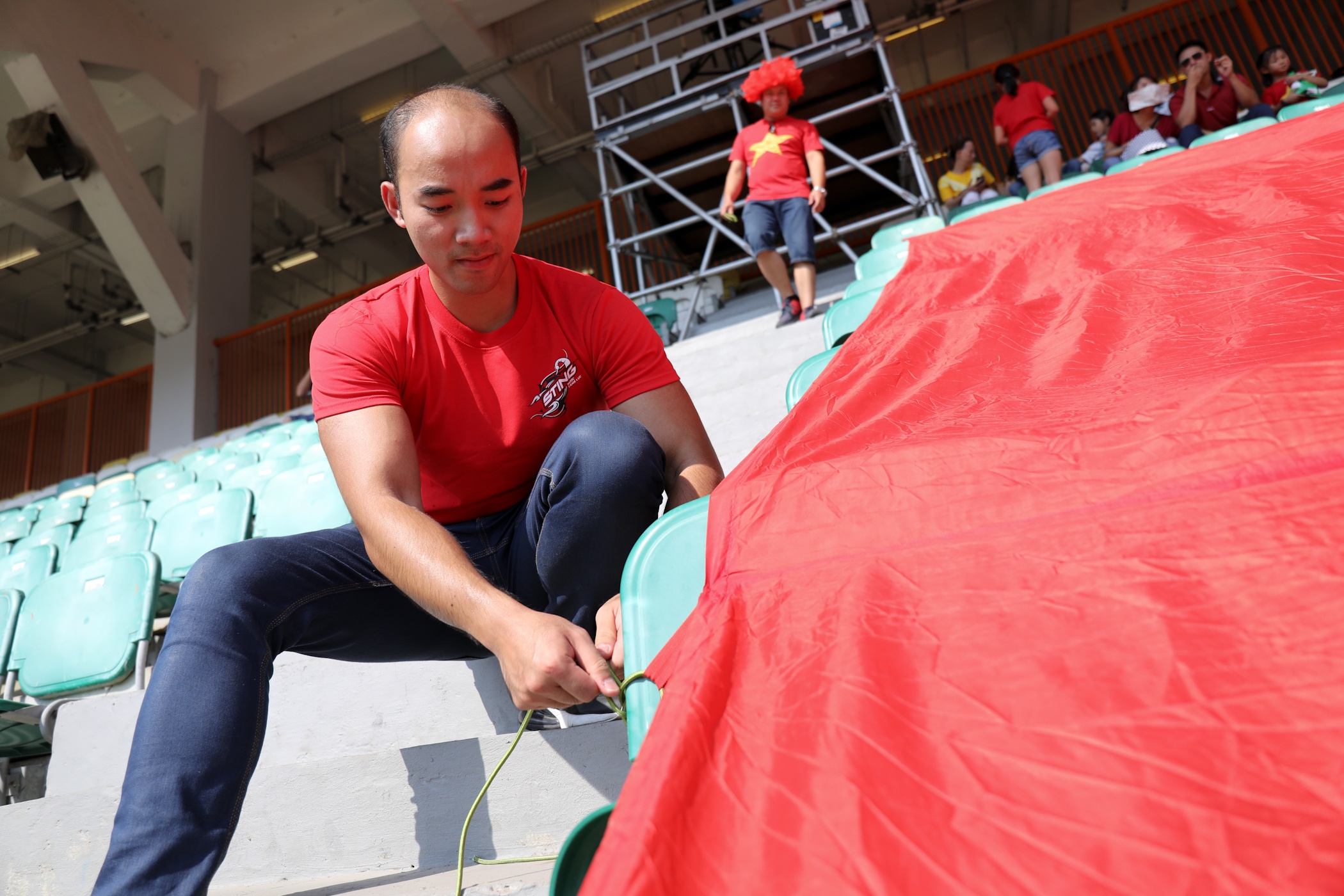 Dai ky co vu Olympic Viet Nam o Cikarang anh 6