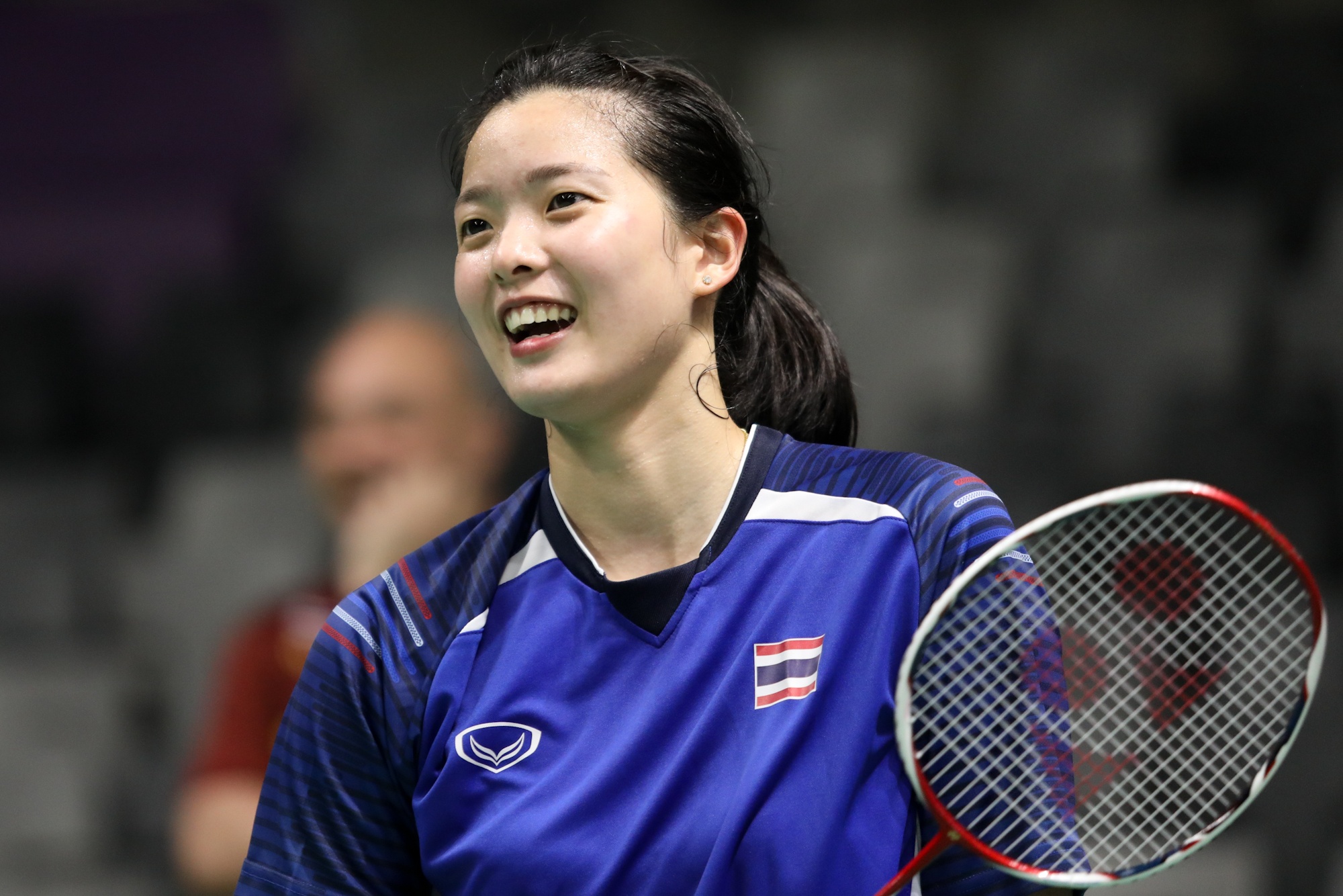 Ve ngoai xinh dep cua hot girl cau long Thai Lan anh 1