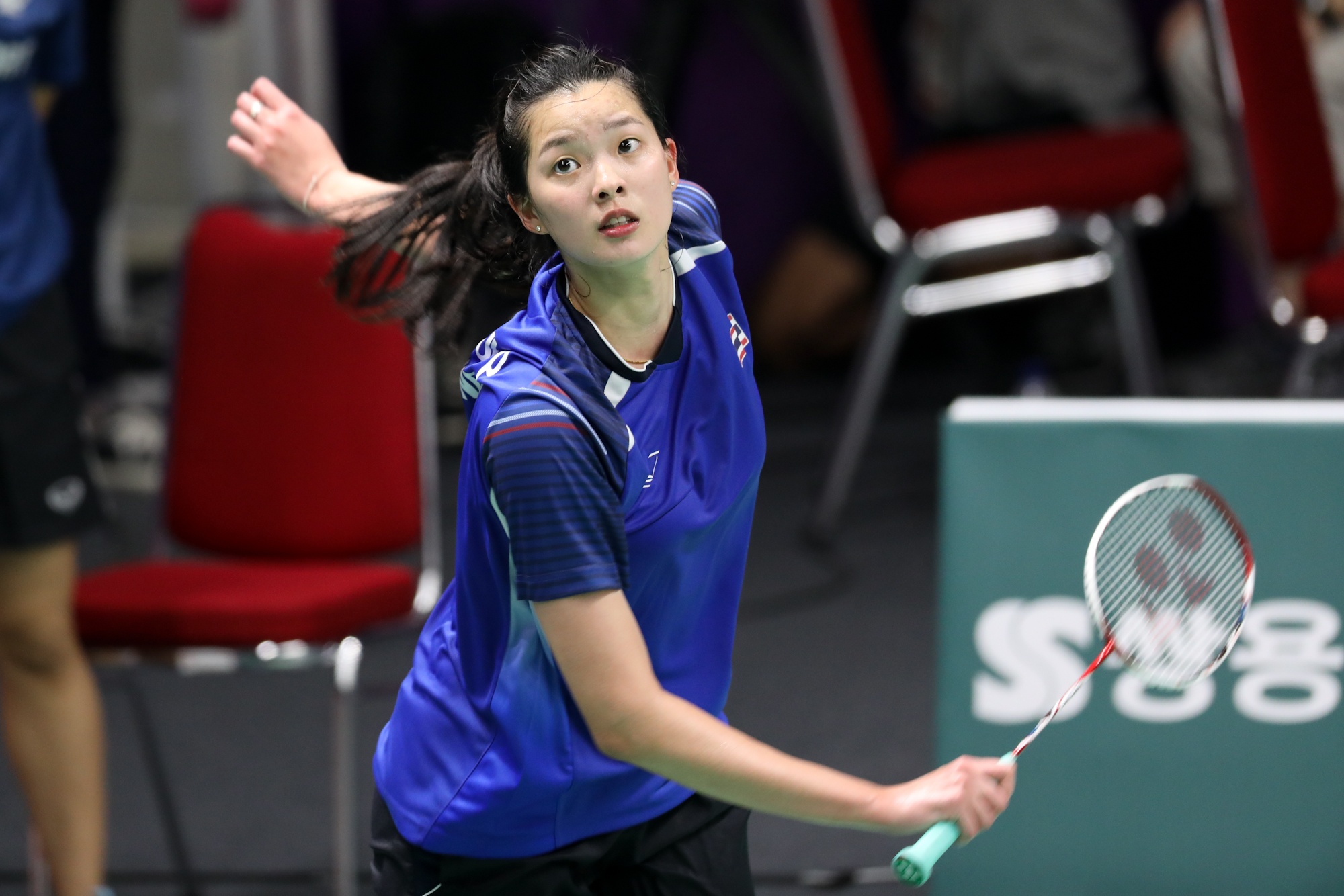 Ve ngoai xinh dep cua hot girl cau long Thai Lan anh 4