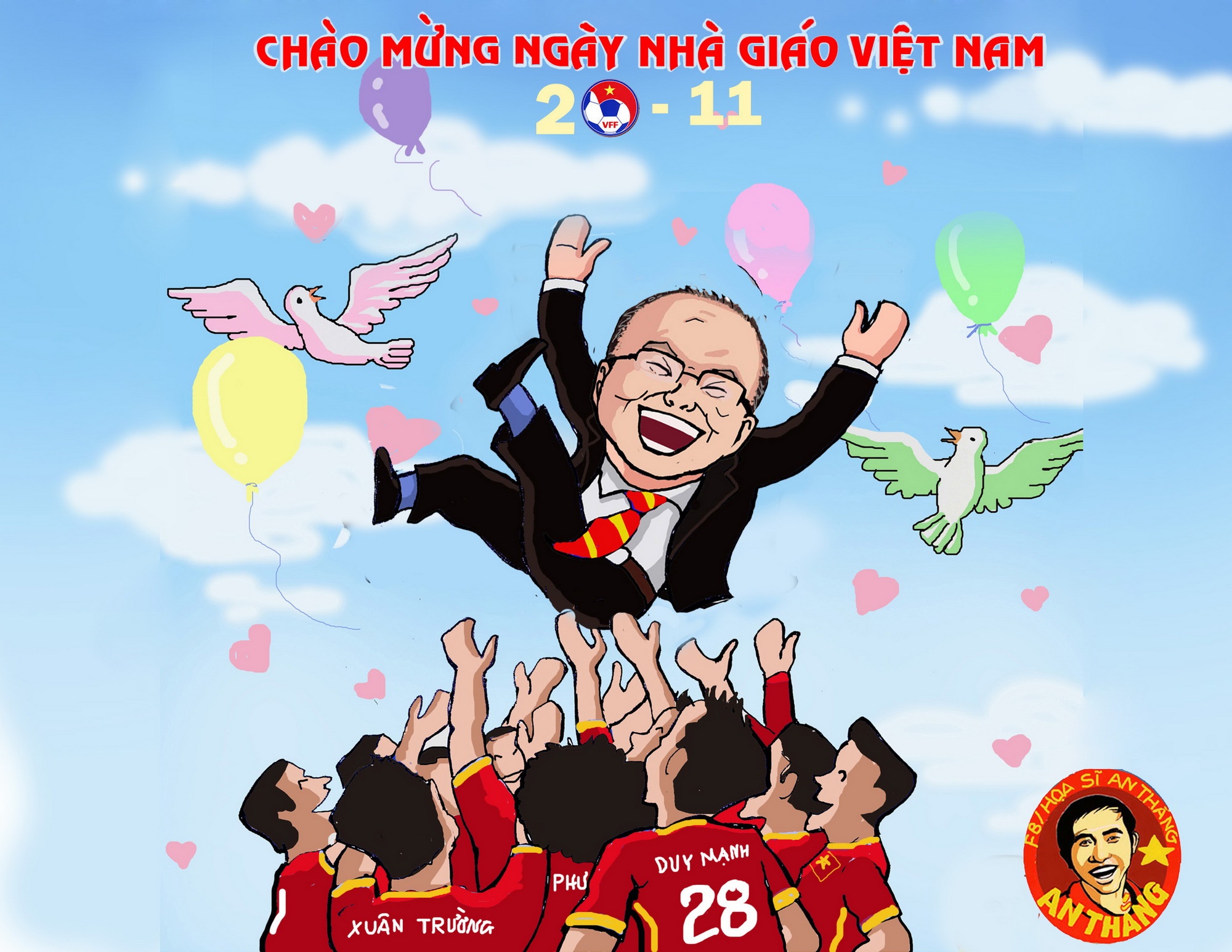 Cam on Park Hang-seo,  nguoi uom mam canh hong anh 1