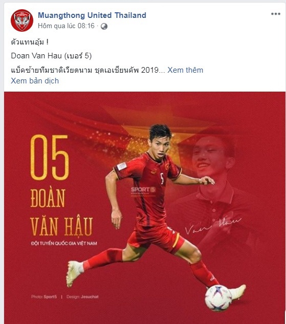 Khong co chuyen Van Hau toi Muangthong anh 1
