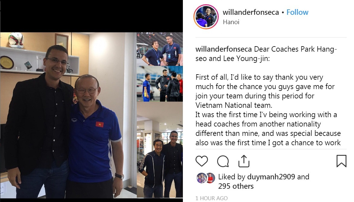 Tam thu xuc dong cua HLV the luc gui thay Park anh 1