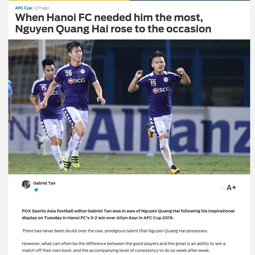 Nha bao chau A khen Quang Hai anh 1